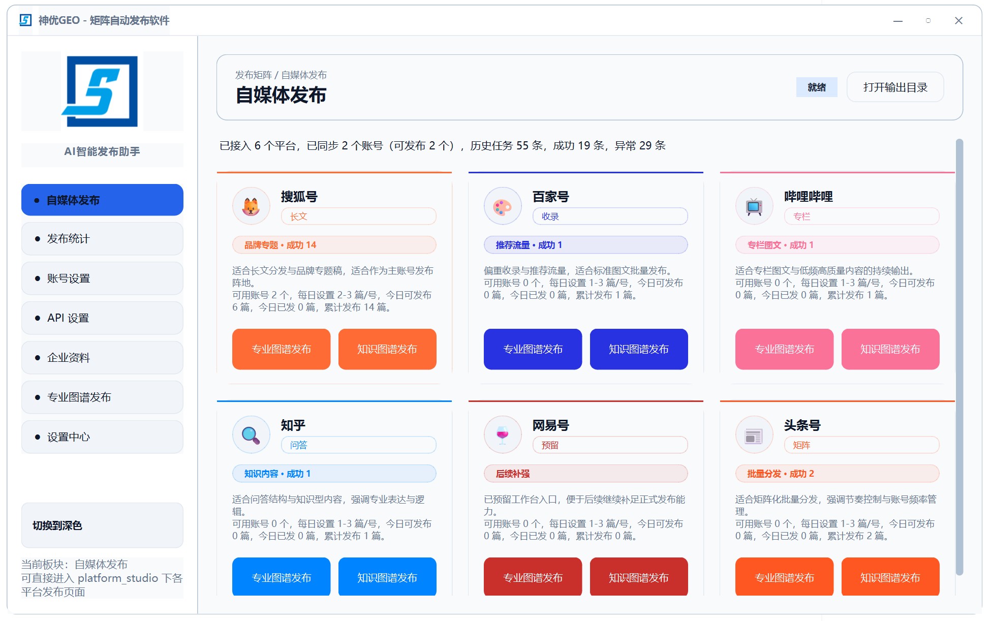 GEO 多平台内容自动发布